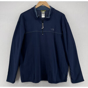 THE NORTH FACE Sweatshirt Mens XL A5 Series 1/4 Zip Sweater Pullover Blue